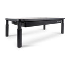 Allsop Metal Art Tri-Level Adjustable Monitor Stand with Drawer - Black-Telescoping legs with three height adjustments (4.13 inches, 5.0 inches, and 5.75 inches)