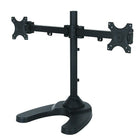 TygerClaw Dual-Arm Desk Mount for 2 Display, 27.5" x 20" x 16.5", Black-Medium size desk mount