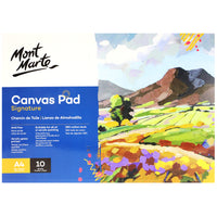 Mont Marte Canvas 10-Sheet Pad - A4 - 2 Pack-Canvas pads