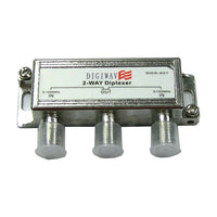 Digiwave Offair Antenna Diplexer, 2.5" x 1.7" x 0.7", White-Digiwave Sat/Ant Diplexer (full housing type) has a variety of uses, but it's typically used with DISH Network and DirecTV Satellite Television sytems