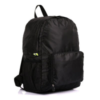 PACK N FOLD 50708 Foldable Lightweight Water-Resistant Backpack, Black-Foldable portable backpack