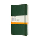 Moleskine Ruled Soft Cover Classic Notebook - Large - Myrtle Green - 5" x 8.25"-Portrait Style