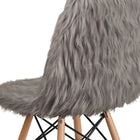Flash Furniture Shaggy Dog Charcoal Grey Accent Chair-CA117 Fire Retardant Foam