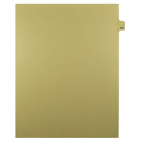 Mark Maker Legal Exhibit Index Tab Buff Single Tabs, 1/25th Cut, Letter Size, No Holes, Number 179, 25 Pack-Buff Single Tabs, 1/25th Cut