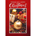 Mill Brook Studio "Wishing You A Merry Christmas" Greeting Cards with Envelopes - 5-3/8" x 7-3/4" - 18 Pack-Greeting Cards