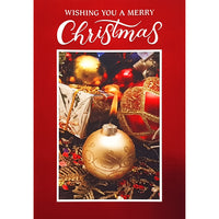 Mill Brook Studio "Wishing You A Merry Christmas" Greeting Cards with Envelopes - 5-3/8" x 7-3/4" - 18 Pack-Greeting Cards