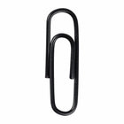 JAM Paper Colored Standard 1" Paper Clips - Black - 3 Packs of 100-Size: 1 inch (Standard/Regular)