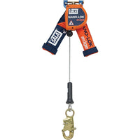 DBI Sala Nano-Lok Edge Self-Retracting Lifelines with Snap Hook, 1 Leg-Specifically designed for foot level tie off and sharp edge applications