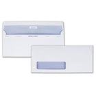 Quality Park Reveal-N-Seal #10 Window Envelopes - 4-1/8" x 9-1/2" - 500 Pack-Reveal-N-Seal is the best overall self sealing envelope in the industry! Simply pull the bottom flap up and press to seal. Built-in perforations along flap show evidence if tampering is attempted