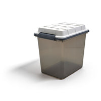 TRU RED 27.7 L Water and Dust Resistant Storage Tote with Locking Lid-Weather-resistant locking lid storage is great for organizing the home and office