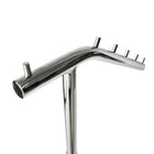 Futech A40 Single Arm Garment Rack, 64" x 17" x 14", White-13.5" diameter base