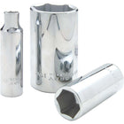 Gray Tools 3/8" X 1/2" Drive, 12 Point Deep Length, Chrome Finish Socket-Size: 3/8"