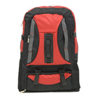Club Rochelier Expander Camper Backpack with Multi-Straps & Pockets, Red/Black-Reinforced rubberized grip handles make carrying the bag a breeze