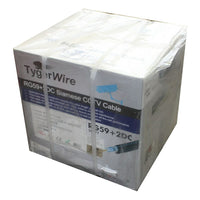 TygerWire 500' RG59 Coaxial Cable, 13" x 13" x 13", Black-Solid bare copper center conductor