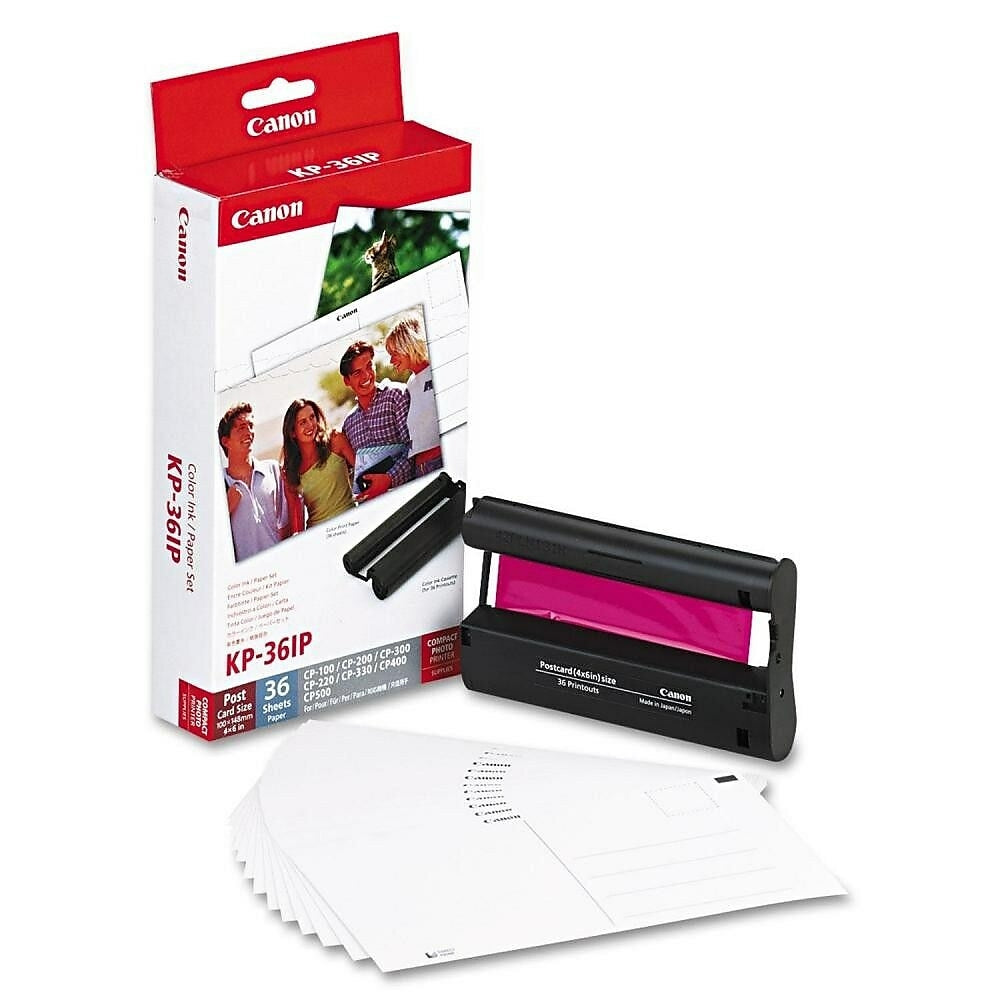 Color ink/Paper Set KL-36IP 21個SET Canon KP-36IP Photo Paper & Tricolor Ink Cartridge Kit, (7737A001