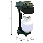 Koolatron Mosquito Trap Cordless 1 Acre with Octenol-Light weight with wheels