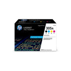 HP 305A Black/Cyan/Magenta/Yellow Quad LaserJet Toner Cartridge-Black/Cyan/Magenta/Yellow