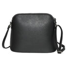Nicci Crossbody with Front Flap - Black-Top zipper closure