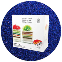 Sandtastik Floral Coloured Sand, 25 lb (11.3 kg) Box, Baja Blue-Coarse grain with natural sparkle throughout