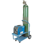Kleton Mini-Mig Welding Cart, Rubber Wheels, 18" W x 36" L Base, 1000 Lbs.-Base Dimensions 18" W x 36" L