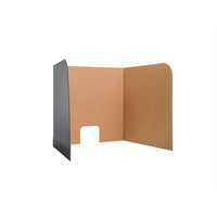 Flipside Computer Lab Privacy Screen, Small, 22" x 20" x 20", 12/Pack-Measure 62" wide x 22.5" high x 0.125" overall with middle panel 22" wide x 22.5" high and side panels 20" wide x 22.5" high.