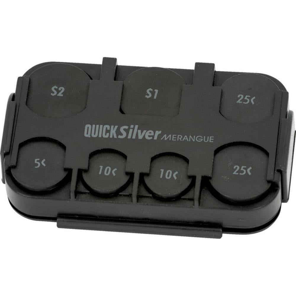 Merangue QuickSilver Coin Dispenser with Sun Visor Clip - Black