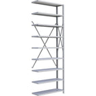 Metalware RK402 Boltless Shelving Unit, 9-Shelves, 36" x 18" x 100", Light Grey-Adjustable shelving system that provides high strength, yet economical storage capacity for your needs