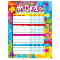 TREND enterprises, Inc. Praise Words 'n Stars Success Charts/Chore Charts, 25 Charts, 100 Stickers, 300 Pack-Chore chart