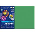 Pacon Tru-Ray Construction Paper  - 12" x 18" - Holiday Green - 250 Sheets (PAC102961)-Heavy 76 lb. 100% vat-dyed sulphite with longer, stronger fibers.