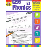 Evan-Moor "Daily Phonics" Grade 2 Book, Language Arts/Reading (EMC2788)-Ages 7 - 8 years and grade 2nd