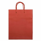 Jam Paper Gift Bags with Rope Handles - Medium - 8" x 10" x 4" - Dark Red Matte - 100 Pack-Quantity: 100 per pack
