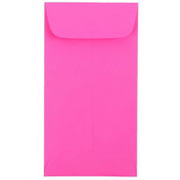 JAM Paper #7 Coin Envelopes, 6.5 x 3.5, Brite Hue Ultra Fuchsia Pink, 100 Pack (1526767g)-Material: Paper