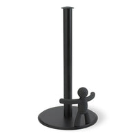 Umbra Buddy Paper Towel Holder, Black-Fun and functional buddy paper towel holder by umbra. Constructed of metal and plastic with a matte black finish