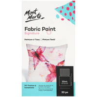 Mont Marte Signature Fabric Paint Set - 20ml - 20 Assorted Colours-20 piece  fabric paints