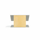Urbann K9 Tabletop Lectern - Aluminum and Wood - Natural-Light grey and natural wood, aluminum and russian plywood