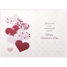 Rosedale Gold Greeting Cards/Envelopes - Happy Valentine's Day Wife - 5-1/2" x 8" - 6 Pack-Contains glitter or foil embellishments
