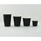 Tannex Double Wall Diamond Paper Coffee Cup, 10oz/300ml, Black-8.5cm width x 9cm height