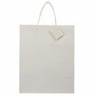 JAM Paper Gift Bags with Rope Handles - Large - 10" x 13" x 5" - White Matte - 3 Pack-Size: Large (10 x 13 x 5 inches), Perfect for holding gifts such as candles, figurines, books, video games, CDs, clothes, etc.