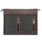 Vangoddy Exo 15" Felt Laptop Sleeve - Brown-Fits up to 15.6" laptop