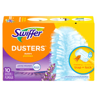 Swiffer Dusters Multi-Surface Refills - Febreze Lavender Scent - 10 Pack-For use on: Glass, laminate, porcelain, steel, wood