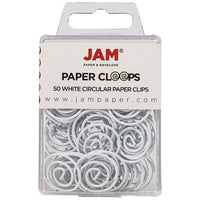 JAM Paper – Trombones en forme de spirale, blanc, 5 paquets de 50, total de 250 (2187139g)-Blanc
