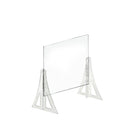 Azar Displays Acrylic Cashier Shield - 20"W x 20"H - Clear - 2 Pack-Counter Top Shield
