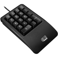 Adesso AKB-618UB Antimicrobial Waterproof Numeric Keypad with Wrist Rest Support-Antimicrobial Waterproof Numeric Keypad with Wrist Rest Support