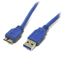 StarTech SuperSpeed USB 3.0 Cable A to Micro B, 3 Ft.-Quickly Transfer data from an external storage device to your PC or Laptop at 10x the speed of USB 2.0