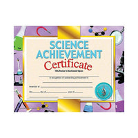 Flipside Science Achievement Certificate, 8 1/2" x 11", 90 Pack-Dimensions: 8 1/2"L x 11"W