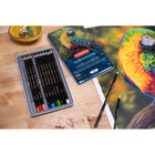 Derwent Chromaflow Pencils - Metal Tin - 12 Pack-Pencils are set in a convenient metal tin