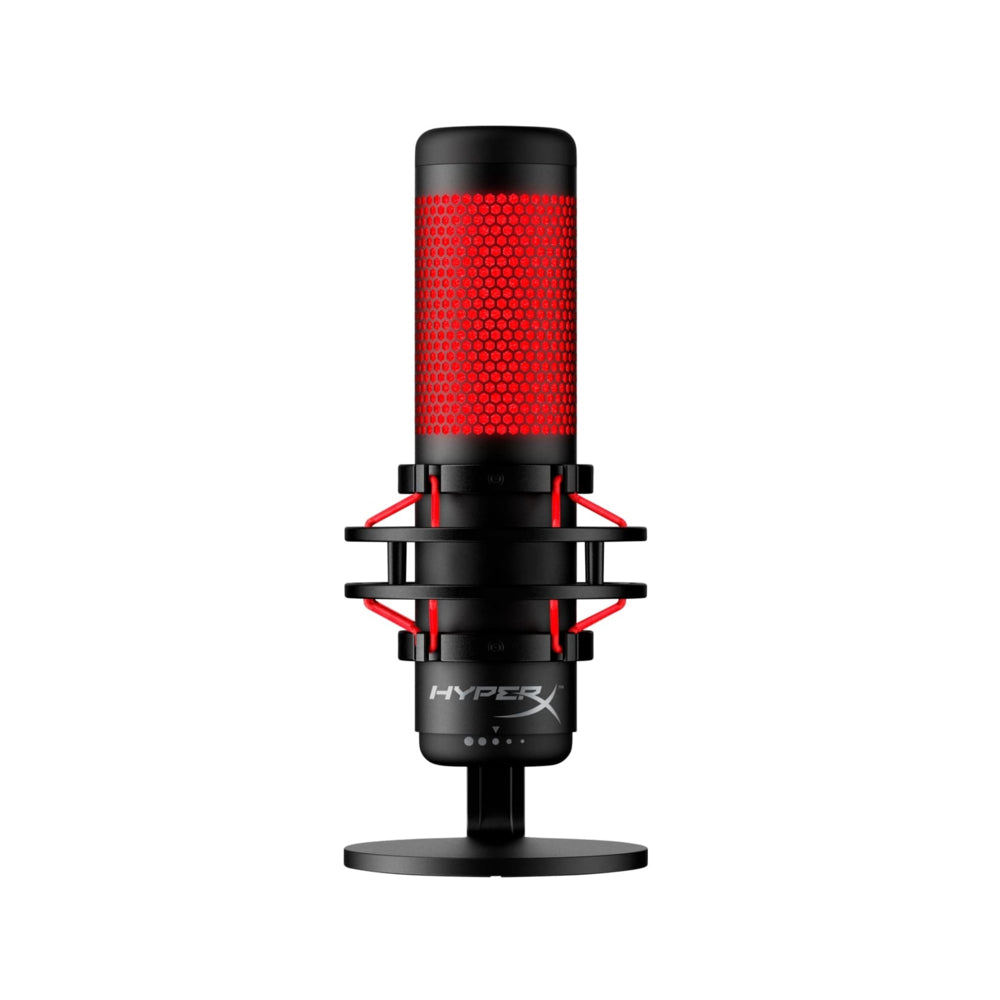 HP HyperX QuadCast USB Microphone - Black/Red | staples.ca