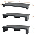 DAC MP-211 Height-Adjustable Ultra-Wide Monitor Riser/Stand-Ultra wide - platform size 22 x 10.5 x 1"