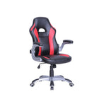 TygerClaw Executive High Back Gaming Style Chair, Adjustable Arms, Black/Red (TYFC21029)-Built in lumbar support to maintain proper sitting posture