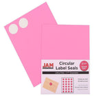 JAM Paper Round Circle Label Sticker Seals, 1.67" diameter, Assorted Fashion Colours, 4 Packs of 120 (147627Fassrt)-5